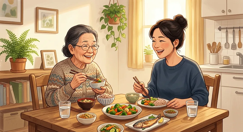 長輩與家人好好吃飯
